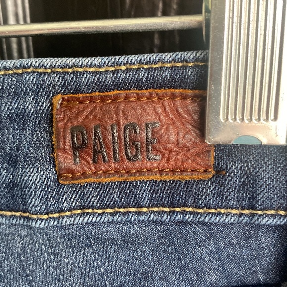 PAIGE Verdugo Ankle Skinny Jeans Denim Button Front Size 29 - Picture 4 of 7